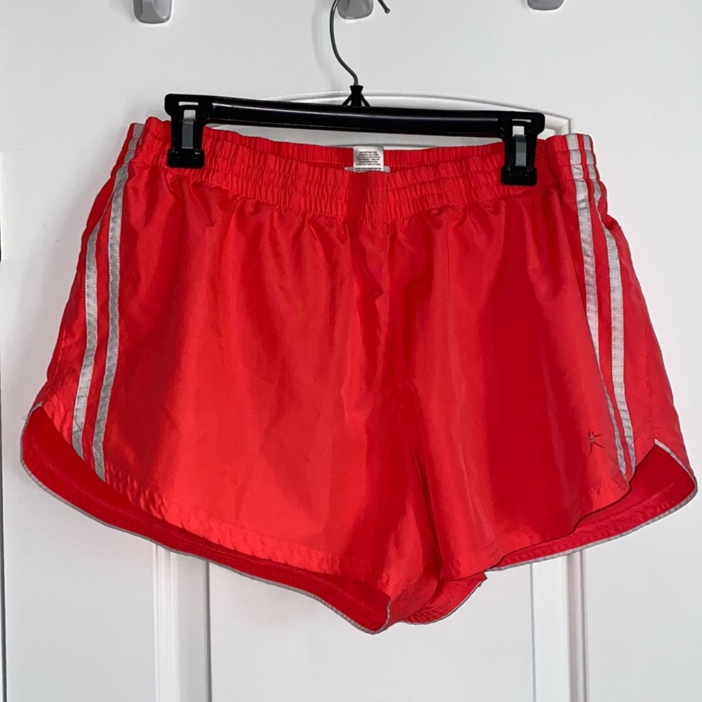 DanSkin Now Neon Orange Shorts//lightly worn
